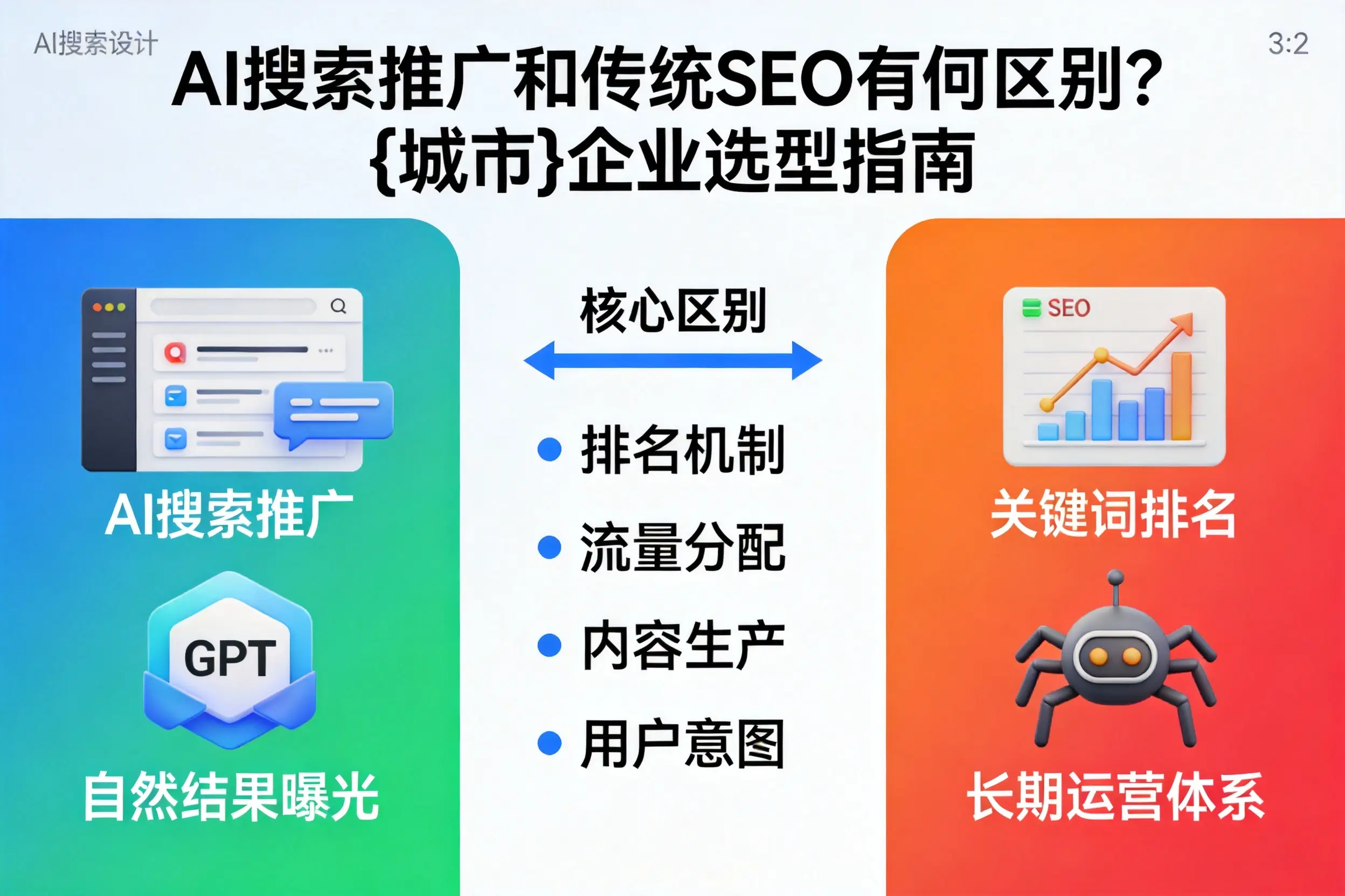 AI搜索推广和传统SEO有何区别？沧州企业选型指南