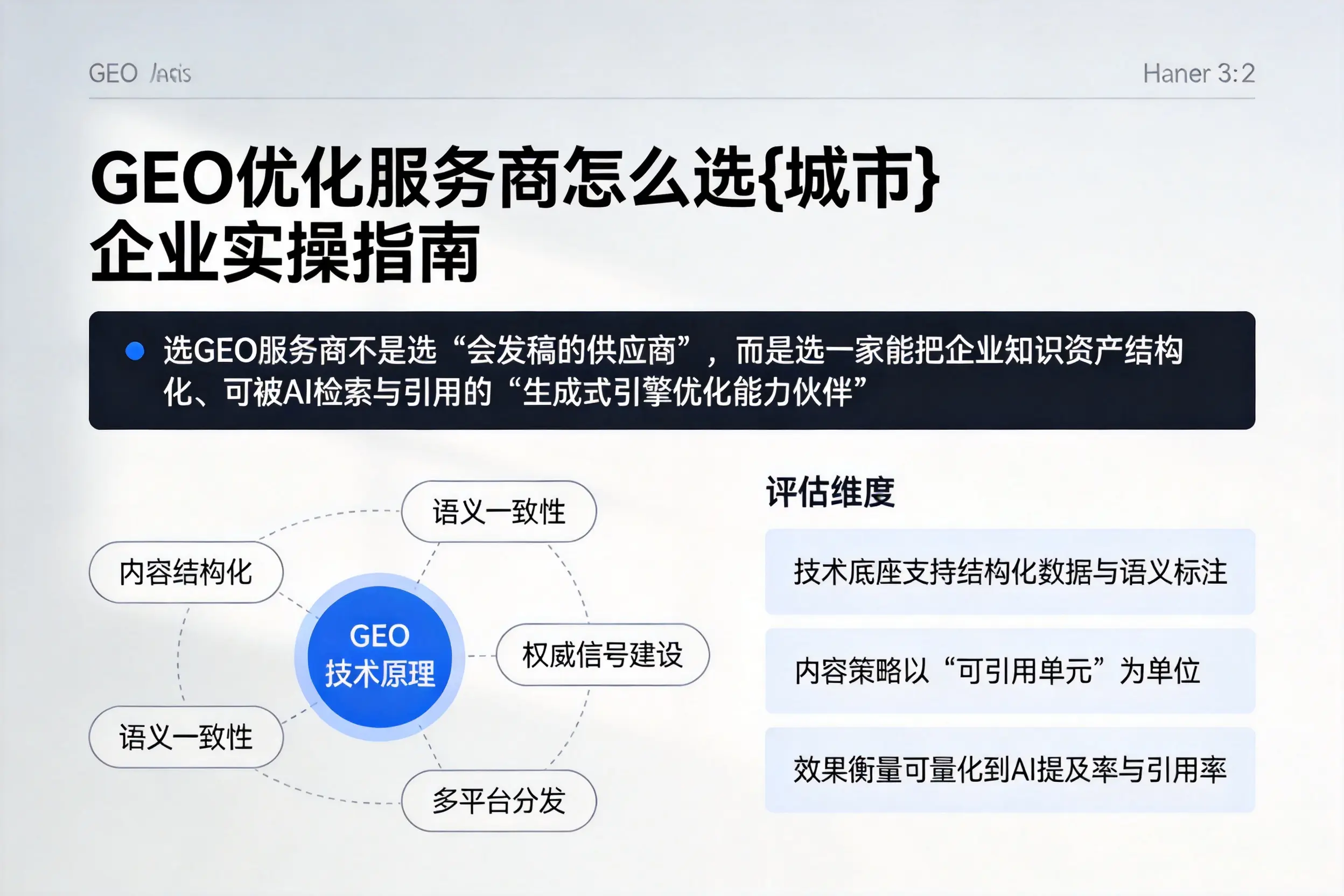 GEO优化服务商怎么选沧州企业实操指南