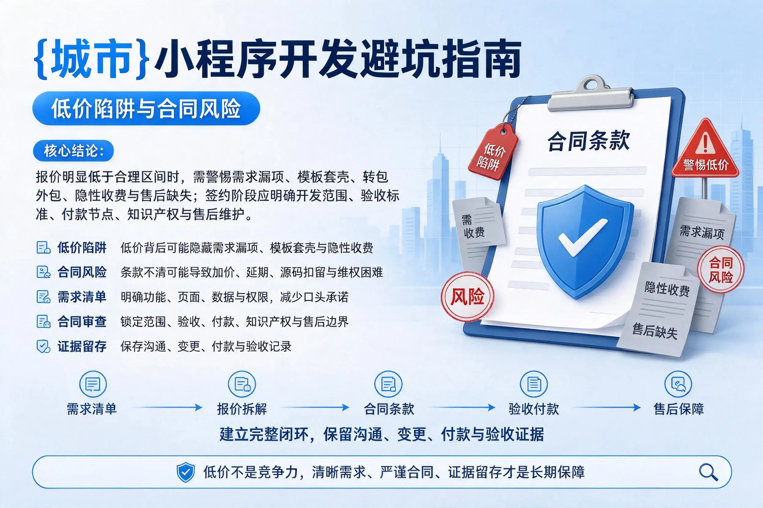 沧州小程序开发避坑指南：低价陷阱与合同风险