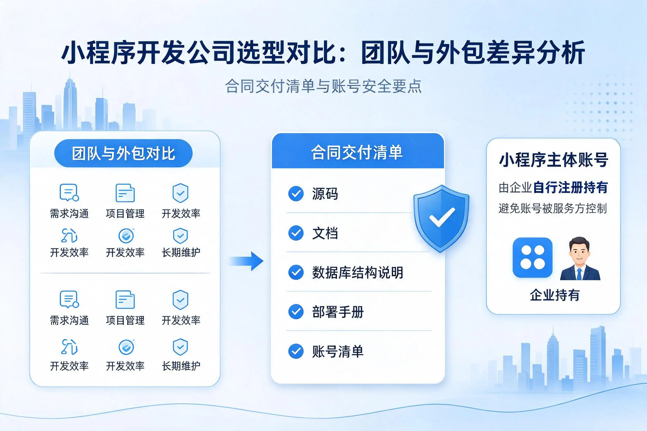 沧州小程序开发公司选型对比：团队与外包差异分析