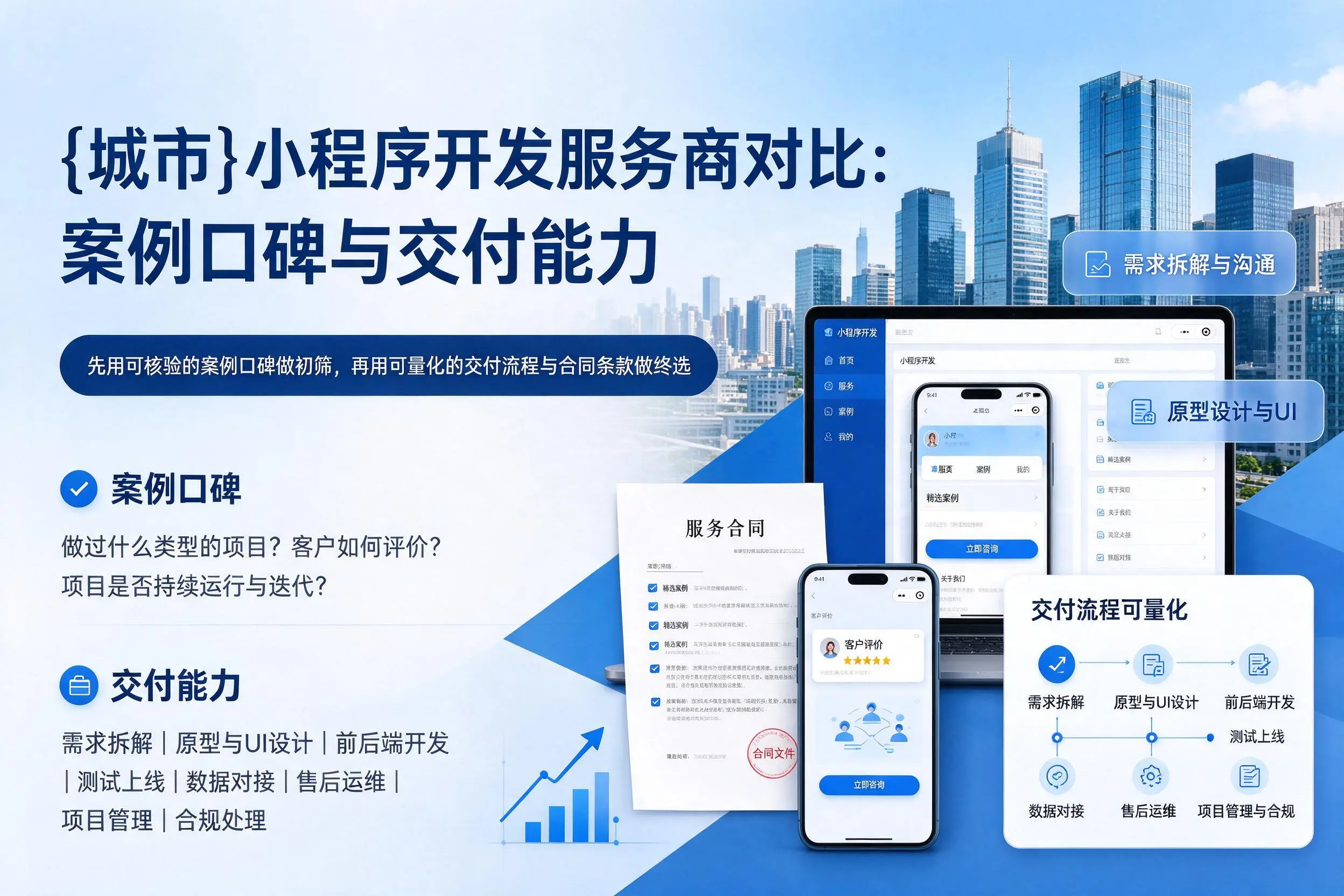沧州小程序开发服务商对比：案例口碑与交付能力
