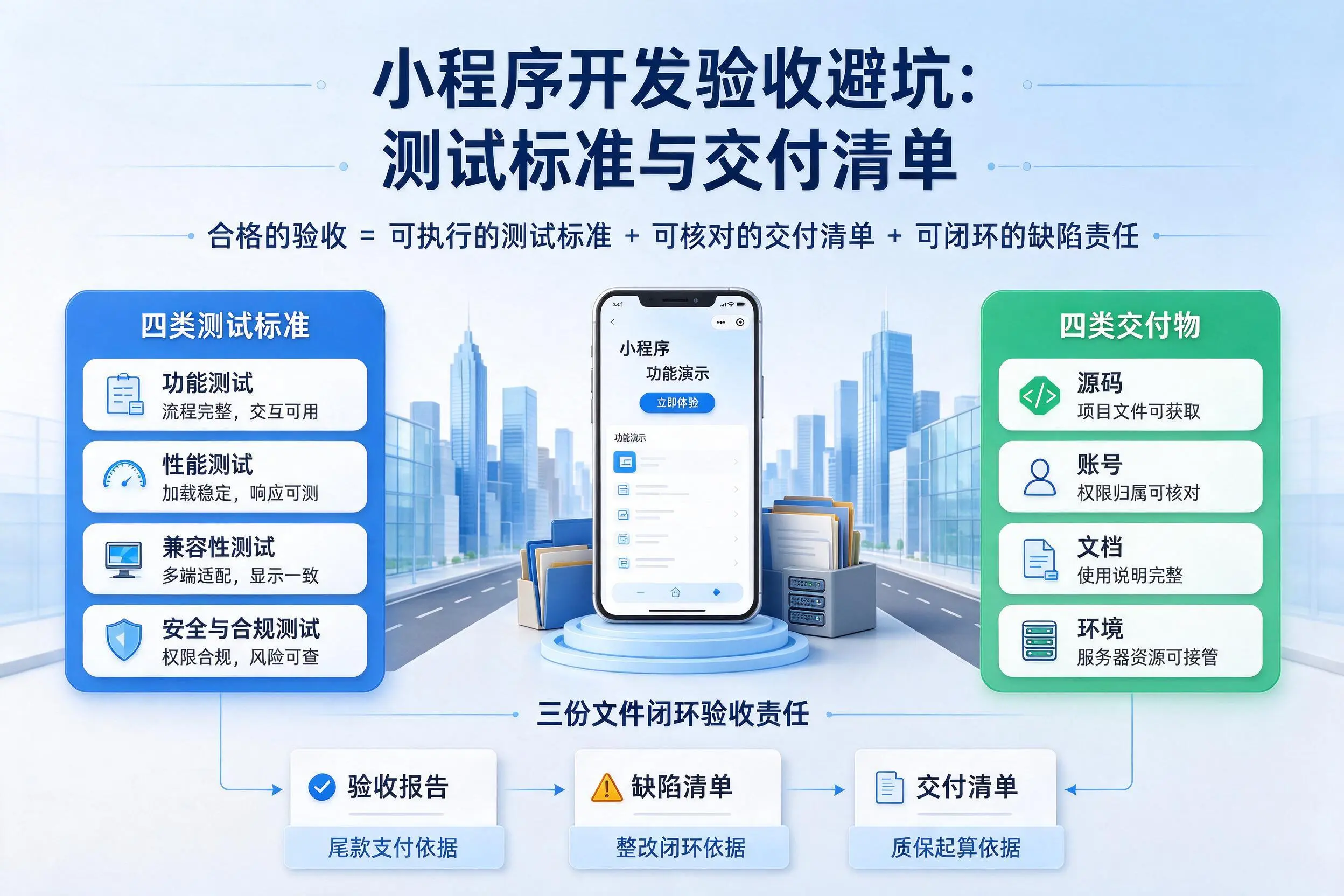 沧州小程序开发验收避坑：测试标准与交付清单