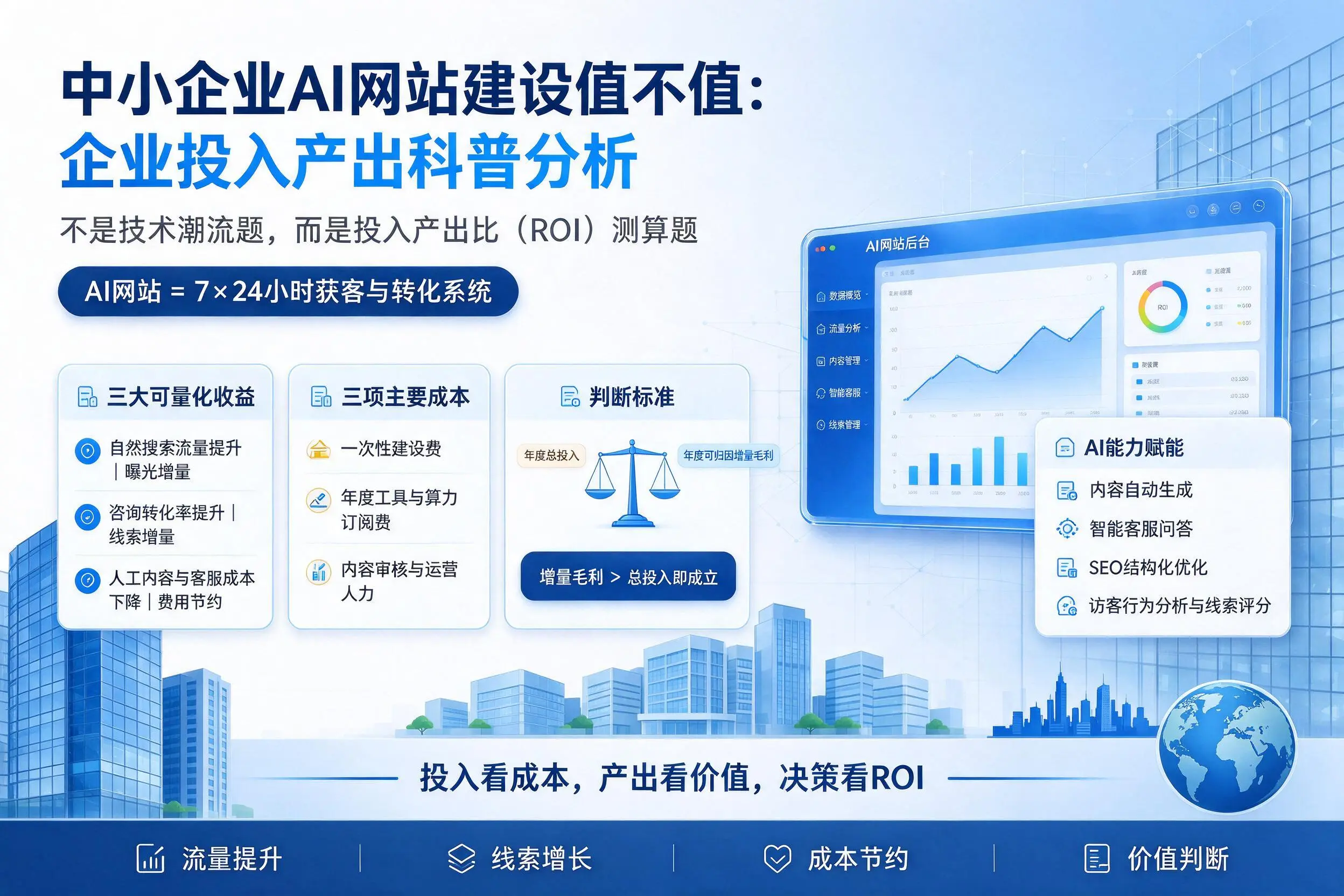 中小企业AI网站建设值不值：沧州企业投入产出科普分析
