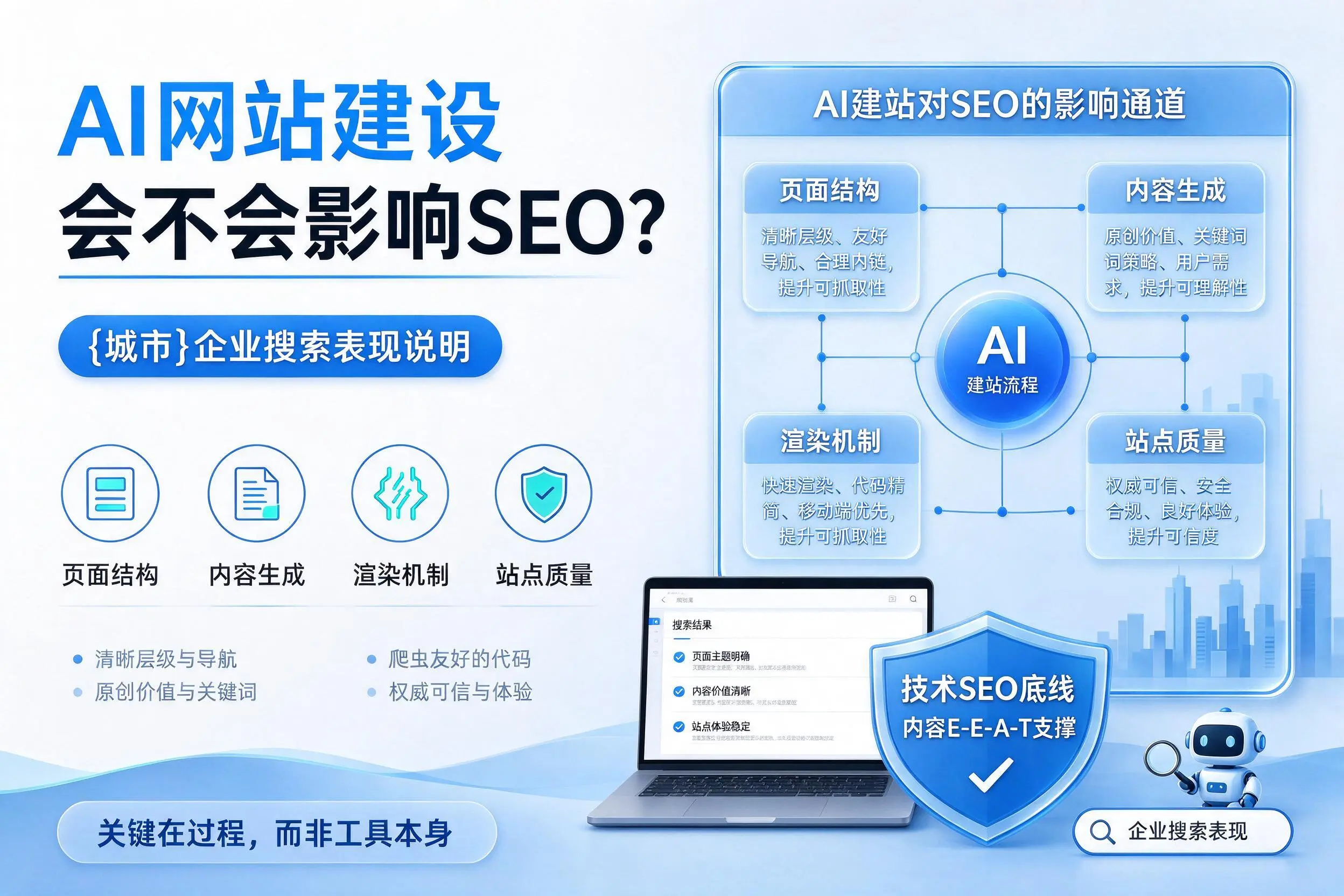 AI网站建设会不会影响SEO？沧州企业搜索表现说明