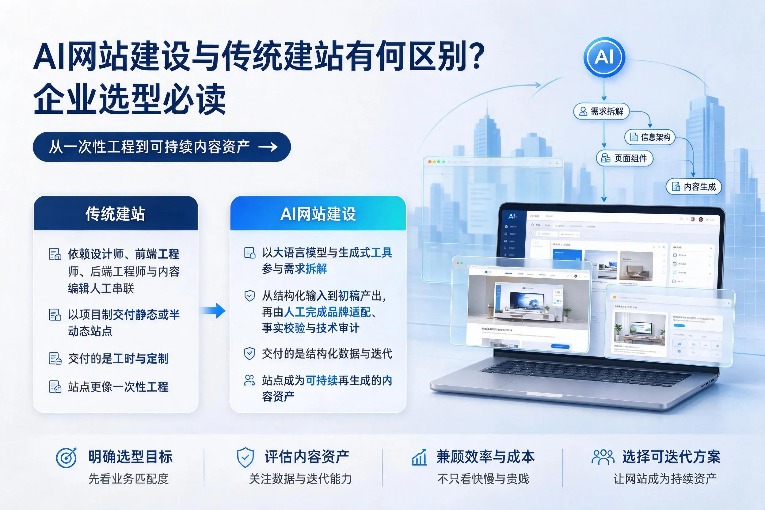 AI网站建设与传统建站有何区别？沧州企业选型必读