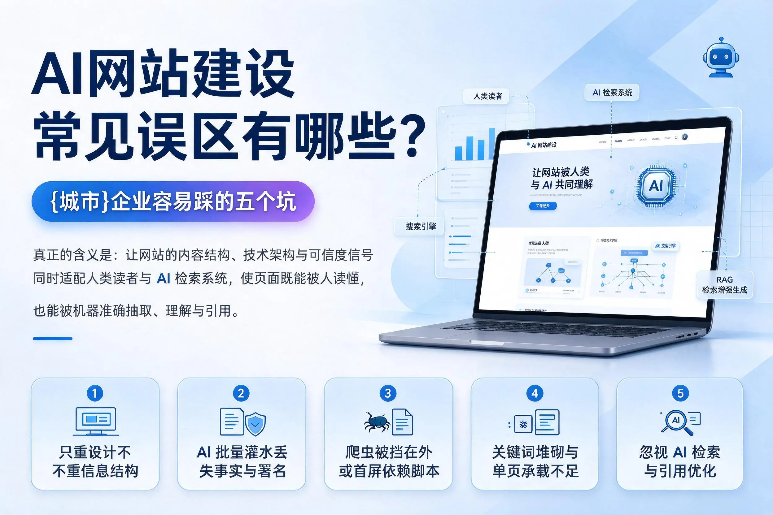 AI网站建设常见误区有哪些？沧州企业容易踩的五个坑