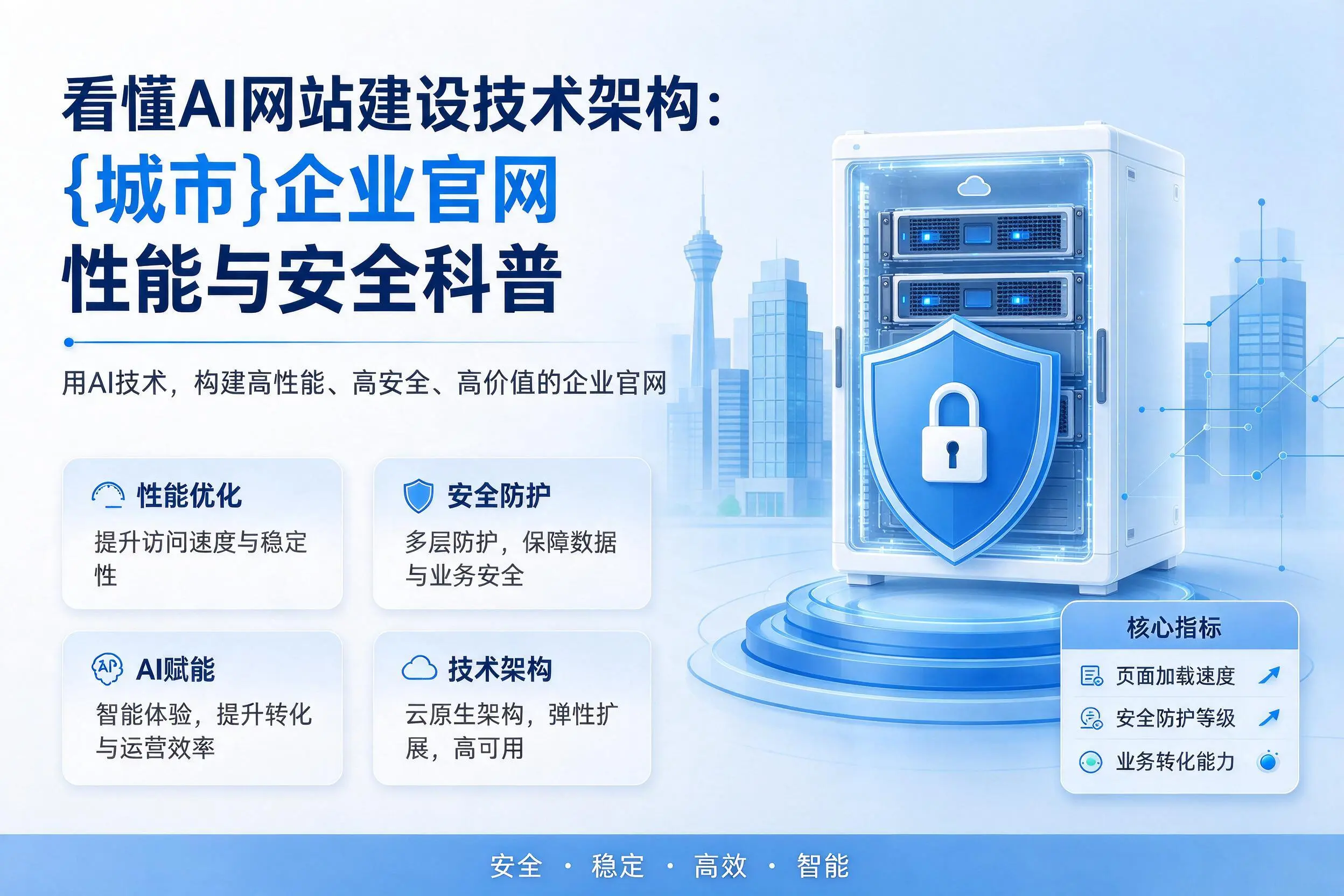 看懂AI网站建设技术架构：沧州企业官网性能与安全科普