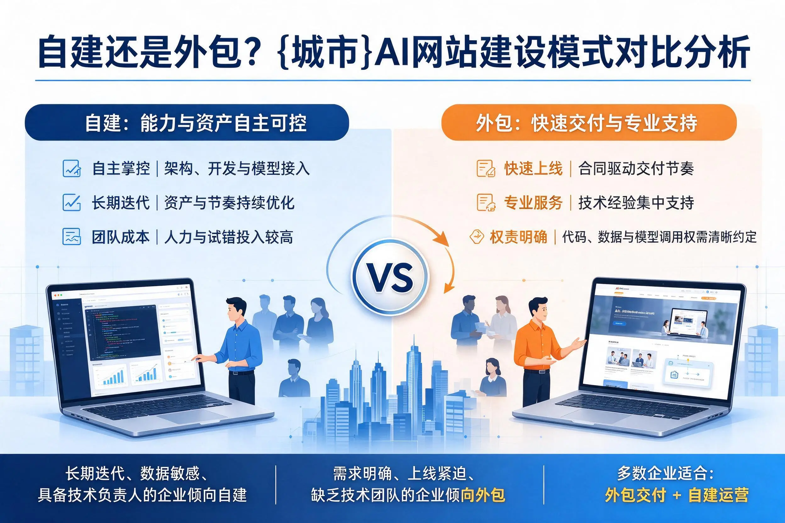 自建还是外包？沧州AI网站建设模式对比分析