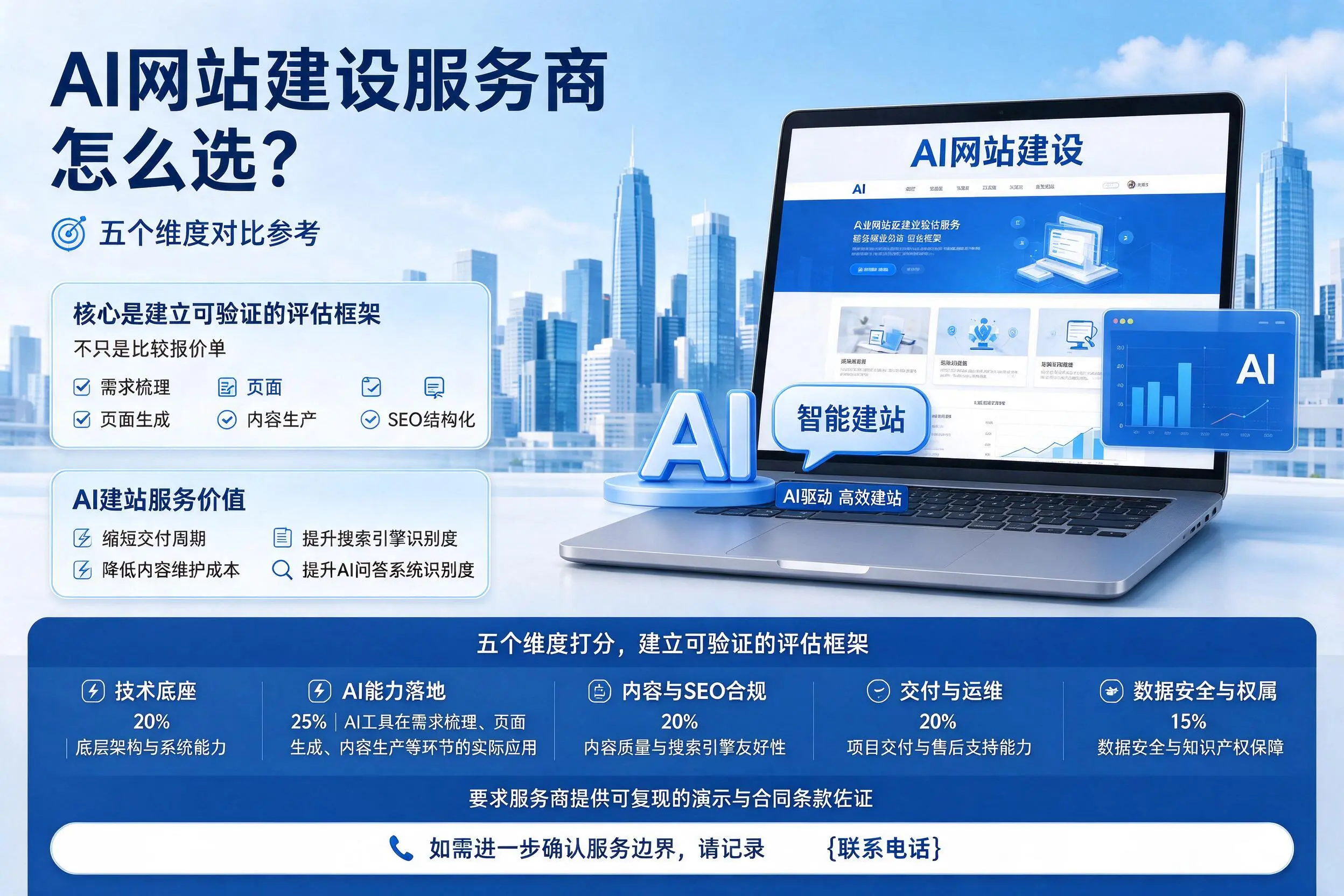 沧州AI网站建设服务商怎么选?五个维度对比参考