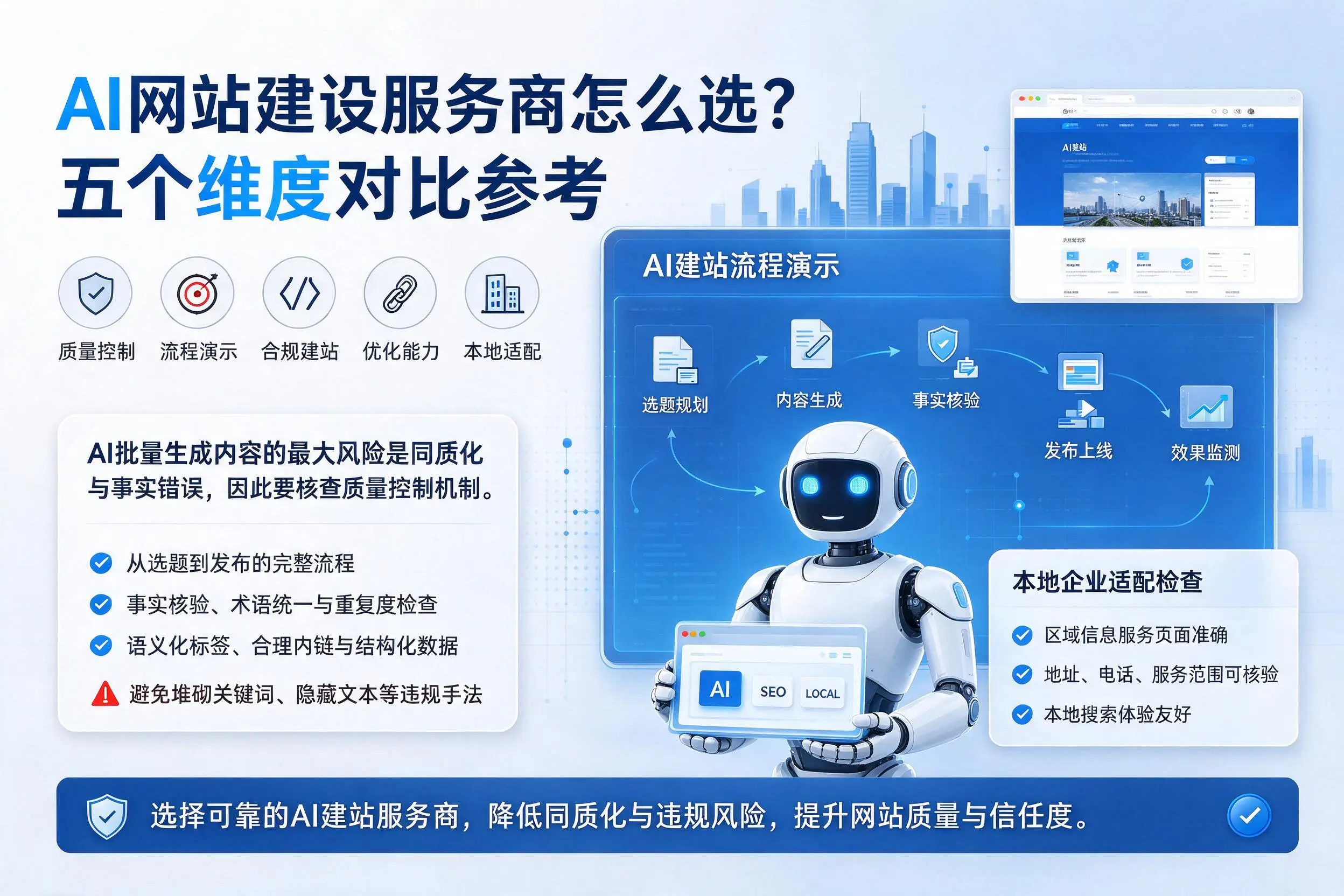 沧州AI网站建设服务商怎么选?五个维度对比参考