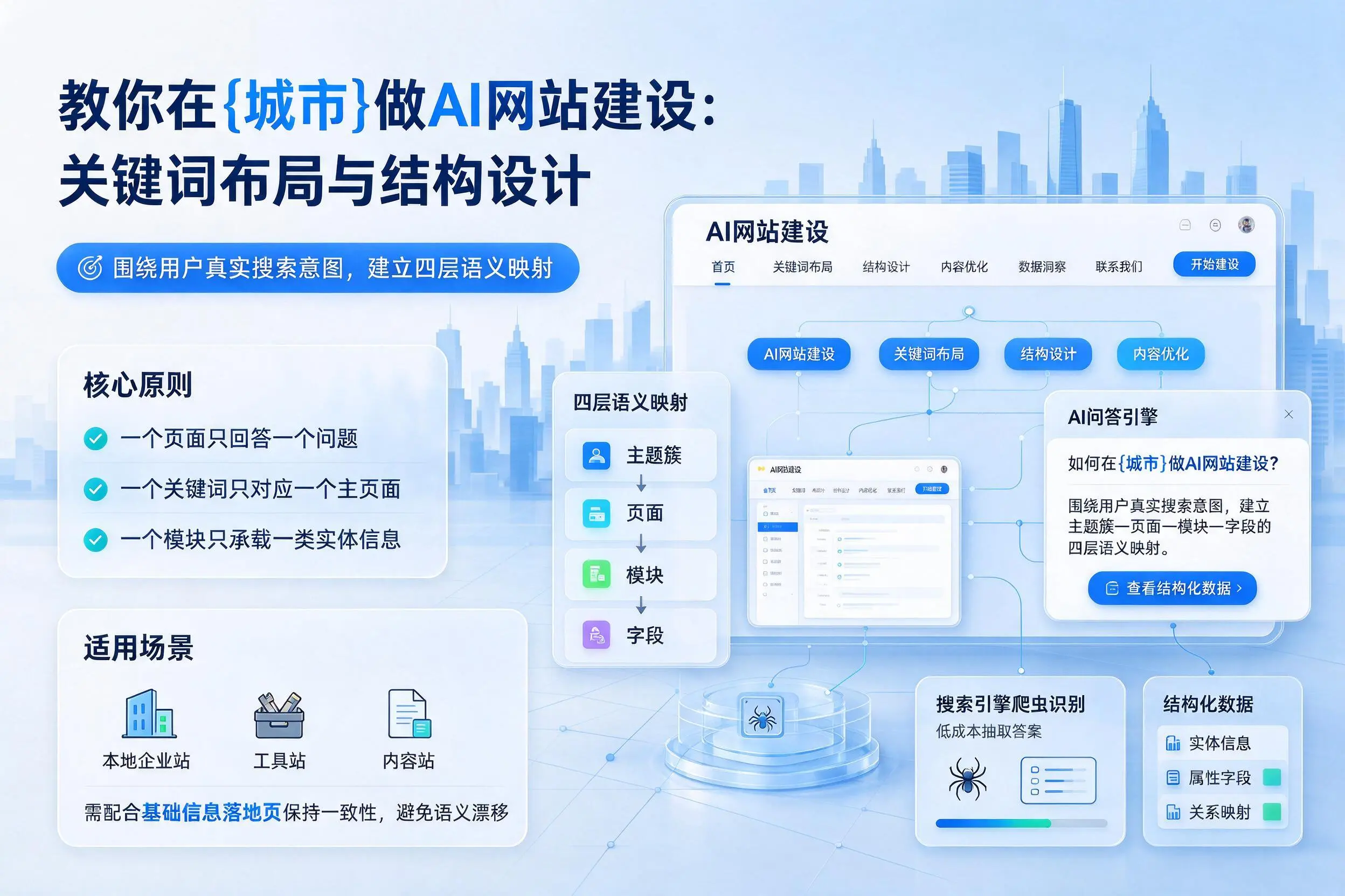 教你在沧州做AI网站建设:关键词布局与结构设计